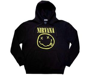 Nirvana Yellow Happy Face Black L Hoodie