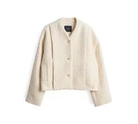 someday Damenjacke Nisabel – verkürzter Bouclé-Blouson Soft Cream Beige – Gr. 40