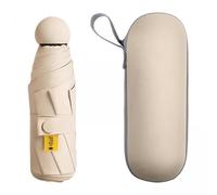 Nishiyuenyi 2X Kompakter Regenschirm für Regen, Reiseschirm für Männer Und Frauen, Mini Taschenschirm, Sonnen Und Regenschirme, Regenschirme für Business, Wander