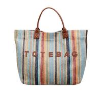 Nishiyuenyi Damen Tote Bag Einfaches Shopper Tasche Große Handtasche Leichte Einkaufstasche Aus Robustem Pp Polyester für Strand Beruf Freizeit Besorgungen, Braun