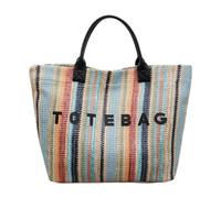 Nishiyuenyi Damen Tote Bag Einfaches Shopper Tasche Große Handtasche Leichte Einkaufstasche Aus Robustem Pp Polyester für Strand Beruf Freizeit Besorgungen, Schwarz