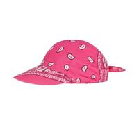 Nishiyuenyi Kopftuch Bandana Kappe Cap Schal Turban Aus Leichtem Polyester mit Breitem Schirm für Vielseitigen Einsatz für Frauen Musikfestivals Partys Reisen STR, Rose Rot