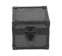 Nishiyuenyi Uhrenbox, Uhren Reiseetui, 1 Steckplatz, Multifunktionaler Behälter, Vitrine, Schmuck Organizer für Erinnerungsschmuck, Geschenk, Geburtstag, Reines Schwarz