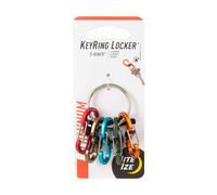 Nite Ize Aluminium Keyring Locker S -Biner - Carabiner -Zubehr fr Schlsselbundorganisation - Schlsselring mit 5 verschiedenen Farb -Biner -Mi