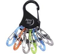 NITE Ize Schlüssel-Karabiner KLKP-01-R3 Schwarz, Türkis, Orange, Grau, Grün 1St.