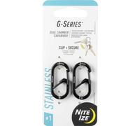 NITE Ize Schlüssel-Karabiner NI-GS1-01-2R6 Schwarz 2St.