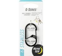 NITE Ize Schlüssel-Karabiner NI-GS2-01-R6 Schwarz 2St.