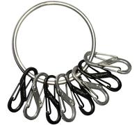 NITE Ize Schlüsselring NI-BRG-M1-R3 BigRing 8 S-Biner Schwarz, Silber 1St.