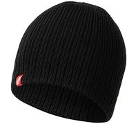 Nitras 732 Kids Winter-Mütze - Strick-Mütze für Kinder - warm & weich gefütterter Beanie für Jungen & Mädchen - Schwarz