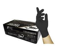 Nitras Scorpion Latex Gloves Black 100 x S