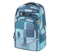 Nitro 878052 Superhero Schulrucksack, Rucksack, abnehmbarer Hüftgurt, robuste Bodenplatte, Thermotasche, 30 L