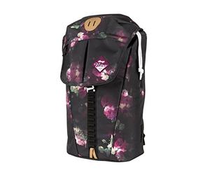 Nitro 878054 Cypress sportiver Daypack Rucksack für Uni & Freizeit, Streetpack mit gepolstertem 15“ Wide Laptopfach & Seesacktunnelverschluss, Überschlagdeckel, Black Rose, 28 L