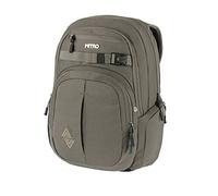 Nitro Chase Rucksack, Schulrucksack mit Organizer, Schoolbag, Daypack mit 17 Zoll Laptopfach, Waxed Lizard, 35L