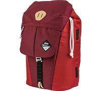 Nitro Cypress sportiver Daypack Rucksack für Uni & Freizeit, Streetpack mit gepolstertem 15“ Wide Laptopfach & Seesacktunnelverschluss, Überschlagdeckel, Chili, 28 L