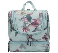 Travel Kit stylische Reisewaschtasche mit extra Bodenfach Kulturbeutel zum Aufhängen Kosmetiktasche mit vielen Staufächern für Reisen und Campen Toiletry Bag, 25x24x11 cm