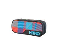 Nitro Pencil Case Mäppchen Plaid Red Blue