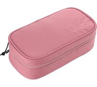 Nitro Federmäppchen Pencil Case XL – inkl. Geo-Dreieck & Stundenplan – Woodrose (Rosa)