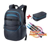 Nitro & Posca Future Hero Rucksack-Set 3tlg Haze