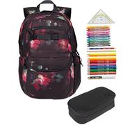 NITRO Schulrucksack 3 Teile Set Future Hero Black Rose 1972 rmv
