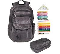 NITRO Schulrucksack 3 Teile Set Future Hero Forged Camo 1984 rmv