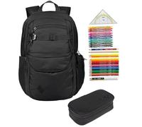 NITRO Schulrucksack 3 Teile Set Future Hero True Black 1957 rmv