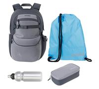 NITRO Schulrucksack 4 Teile Set Box Beutel Future Hero Graphite 1996 rtmf