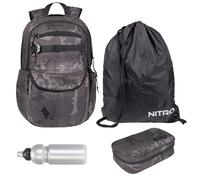 NITRO Schulrucksack 4 Teile Set Future Hero Forged Camo 1984 rtmf