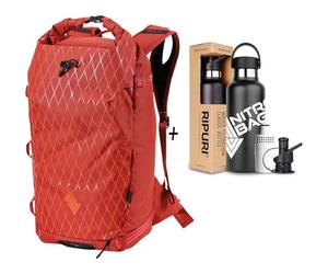 Nitro Snowboards, Splitback SET mit Ripuri 600 ml Flasche & Filter, Splitboard Rucksack, Tourenrucksack, 30 L, Supernova