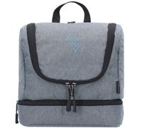 Travel Kit stylische Reisewaschtasche mit extra Bodenfach Kulturbeutel zum Aufhängen Kosmetiktasche mit vielen Staufächern für Reisen und Campen Toiletry Bag, 25x24x11 cm