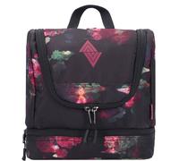 Travel Kit stylische Reisewaschtasche mit extra Bodenfach Kulturbeutel zum Aufhängen Kosmetiktasche mit vielen Staufächern für Reisen und Campen Toiletry Bag, 25x24x11 cm