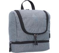 Travel Kit stylische Reisewaschtasche mit extra Bodenfach Kulturbeutel zum Aufhängen Kosmetiktasche mit vielen Staufächern für Reisen und Campen Toiletry Bag, 25x24x11 cm