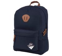 Nitro 878051 Urban Classic, Old School Daypack mit gepolstertem Laptopfach, urbaner Streetpack, Alltagsrucksack, Schulrucksack, Schoolbag, Indigo, 20 L