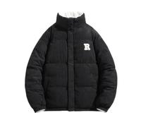 NITRY Langarm Jacke Herren Verdicken Komfortabel Warm Baumwolle Jacke Herren Leichte Mode Casual Kältejacke Herren Klassisch Trend All-Match Outdoorjacke Herren C-Black S