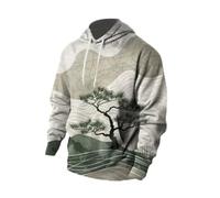 NITRY Sweatshirt Herren Jugend Persönlichkeit Trend Hoodies 3D Digitales Drucken Kapuzenpullover Casual Mode Sport LangärmeligesSweatshirt EE-05 4XL