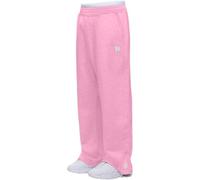 NIULI Baggy Jogginghose Herren Weites Bein Open Leg Flared Jogger Breit Sweatpants Jogging Hosen Männer Y2k Streetwear Baumwolle Warm Freizeithose Sweathose Oversize Sweat Pants(Pink,S)
