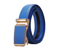 NIUXICH 3cm breiter Damen-/Herren-Ledergürtel, verstellbarer automatischer Schnallengürtel, Kleidung, dekorativer Gürtel, 130cm
