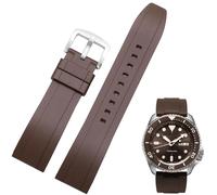 Nixiamy Fluorkautschuk Uhrenarmband 19mm 20mm 21mm 22mm Soft FKM Gummi Armband mit Schnellverschluss Geeignet Universal Ersatzband für Herren Damen