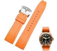 Nixiamy Fluorkautschuk Uhrenarmband 19mm 20mm 21mm 22mm Soft FKM Gummi Armband mit Schnellverschluss Geeignet Universal Ersatzband für Herren Damen