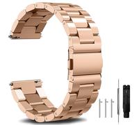 Nixiamy Uhrenarmband für Edelstahl Metall mit Schnellverschluss Geeignet 16mm 18mm 20mm 22mm 24mm für Smartwatch Edelstahlarmband Uhrenarmbänder für Damen Herren