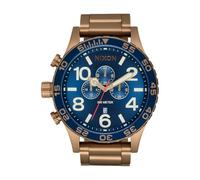 Nixon 51-30 Chronograph Armbanduhr für Herren in der Farbe Gold mit Armband aus Edelstahl Wasserdichtigkeit: 30 bar Gehäusedurchmesser: 51 mm A1389-5301-00