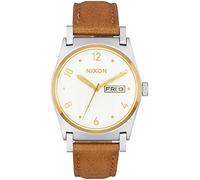 Nixon Damen Armbanduhr A955-2706-00 Jane Leather Silver / Gold / White