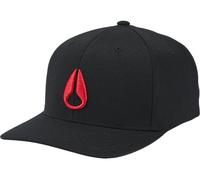 NIXON DEEP DOWN FLEXFIT Cap 2026 black/red - S/M