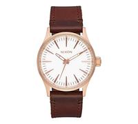 Nixon Herren Analog Quarz Smart Watch Armbanduhr mit Leder Armband A377-2630-00