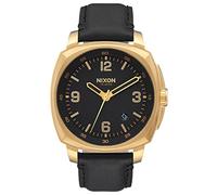 Nixon Herren Analog Quarz Uhr mit Leder Armband A1077513-00