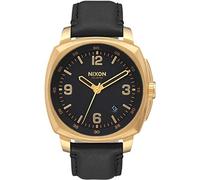 Nixon Herren-Armbanduhr Charger Analog Quarz Leder A1077513-00