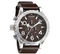 Nixon Herren-Armbanduhr Chronograph Leder A124400-00