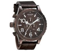 Nixon Herren-Armbanduhr Chronograph Leder A124471-00