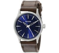 Nixon Herren-Armbanduhr Sentry 38 Analog Quarz Leder A3771524-00