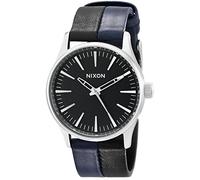 Nixon Herren-Armbanduhr Sentry 38 Analog Quarz Leder A3771938-00