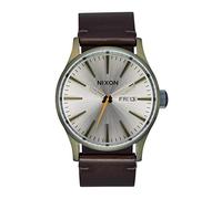 Nixon Herren Armbanduhr Sentry Leather in der Farbe Vintage mit Lederarmband, Gehäusedurchmesser: 42 mm, A105-5093-00
